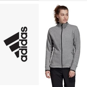 🆕 Women's Adidas Grey Full Zip Jacket Sz Small